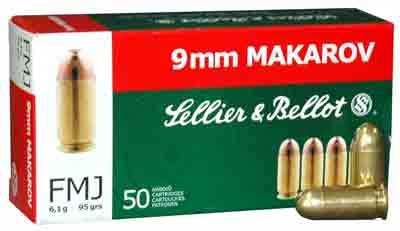 S&B 9MM MAKAROV 95GR FMJ-RN 50RD 20BX/CS - for sale