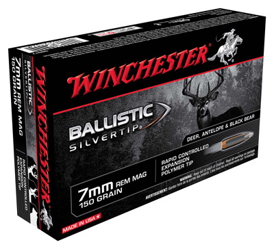 WINCHESTER SUPREME 7MM REM MAG 150GR SILVERTIP 20RD 10BX/CS - for sale