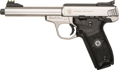 S&W SW22 VICTORY 22LR 5.5" AS 10-SHOT SS THREADED BBL - for sale