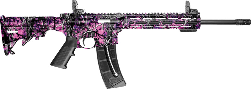 S&W M&P15-22 SPORT 22LR 16.5" 25-SH 6-POS STOCK MUDDY GIRL - for sale