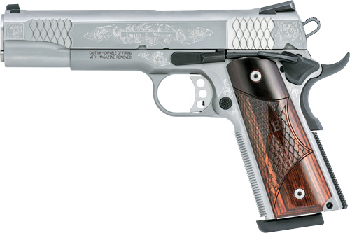 S&W 1911 ES 45ACP 5" FS 8-SHOT MACHINED ENGRAVED W/CA - for sale