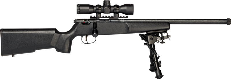 SAVAGE RASCAL XP TARGET SINGLE SHOT 22LR 4X32 BIPOD PREC STK - for sale