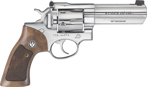 RUGER GP100 357MAG 4.2" AS POLISHED SS FULL SHROUD (TALO) - for sale