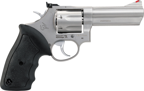 TAURUS 66 357MAG 4" AS 7-SHOT MATTE STAINLESS STEEL RUBBER - for sale