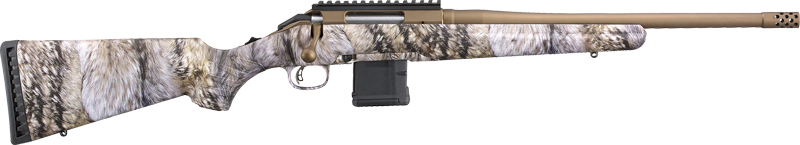 RUGER AMERICAN 204RUGER 16.13" BURNT BRONZE ACTION YOTE CAMO - for sale