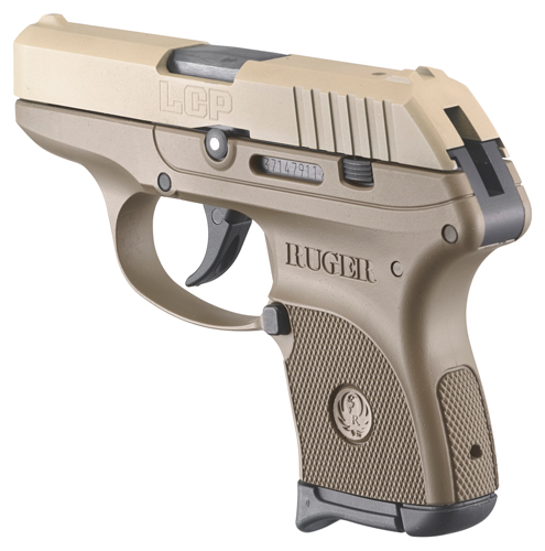 RUGER LCP 380ACP 6-SHOT FS FLAT DARK EARTH SYNTHETIC - for sale