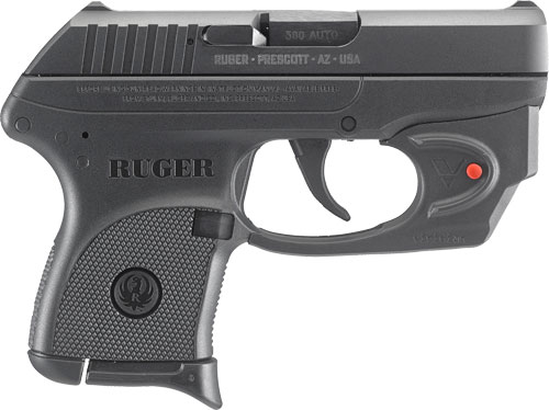 RUGER LCP 380ACP 6-SHOT FS BLUED W/VIRIDIAN RED LASER - for sale