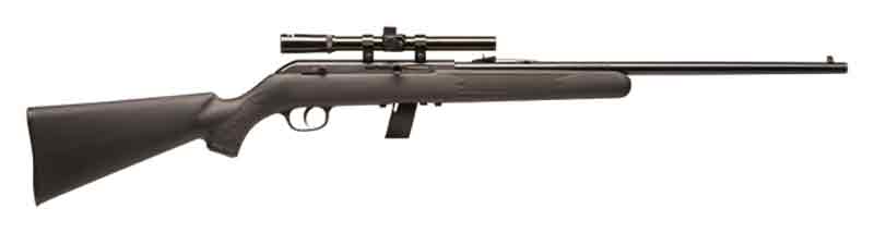 SAVAGE 64FXP 22LR 21" BBL BLUED/BLACK SYN W/4X15 SCOPE - for sale