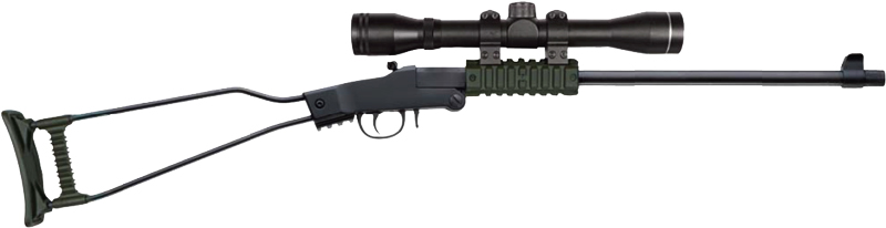 CHIAPPA LITTLE BADGER 22LR 1/2X28" TB BLACK/ODG W/4X20.. - for sale