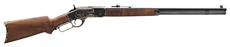 WINCHESTER 1873 SPORTER 44-40 OCTAGON/BLUED 24" CASE-COL PG - for sale