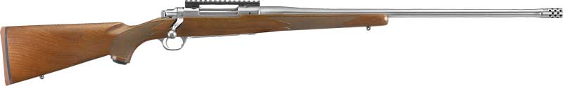 RUGER HAWKEYE HUNTER 300 WIN MAG STAINLESS WALNUT THREADED - for sale
