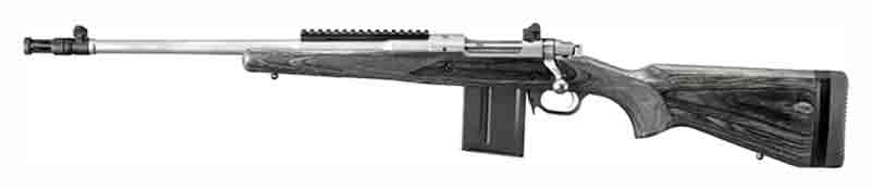 RUGER M77-LGS GUNSITE SCOUT LH RIFLE 308 WIN 10-SHOT - for sale