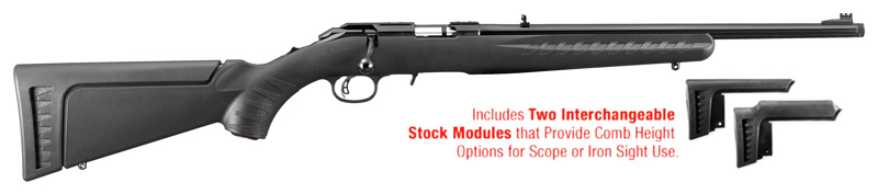 RUGER AMERICAN 17HMR  9-SHOT 18" MATTE BLACK THREAED BBL - for sale