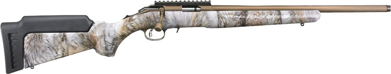 RUGER AMERICAN 17HMR 9-SHOT 22"BURNT BRONZE YOTE CAMO - for sale