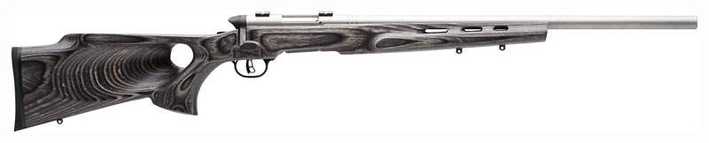 SAVAGE BMAG TARGET 17WSM 22" HB SS/GREY LAMINATE T-HOLE - for sale