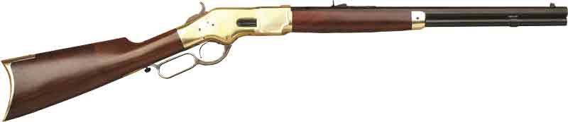 CIMARRON 1866 YELLOWBOY 45LC 20" OCTAGON BRASS/BLUED WALNUT - for sale