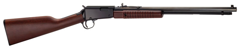 HENRY PUMP ACTION 22S/L/LR 20" OCTAGON BLUED WALNUT - for sale