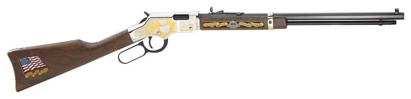 HENRY MILITARY SERVICE 2ND ED. 22S/L/LR 20" OCTAGON ENGRAVED - for sale