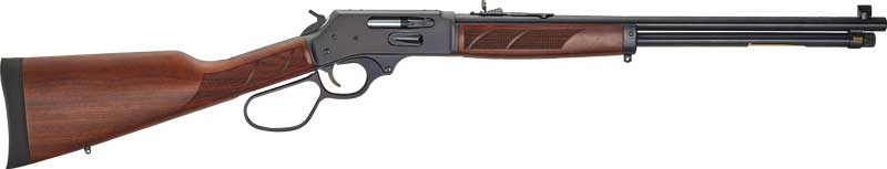 HENRY STEEL LEVER SIDE GATE 30-30 20" BLUED WALNUT LL - for sale
