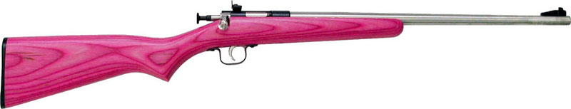 CRICKETT RIFLE G2 22LR S/S PINK/BLACK LAMINATE - for sale